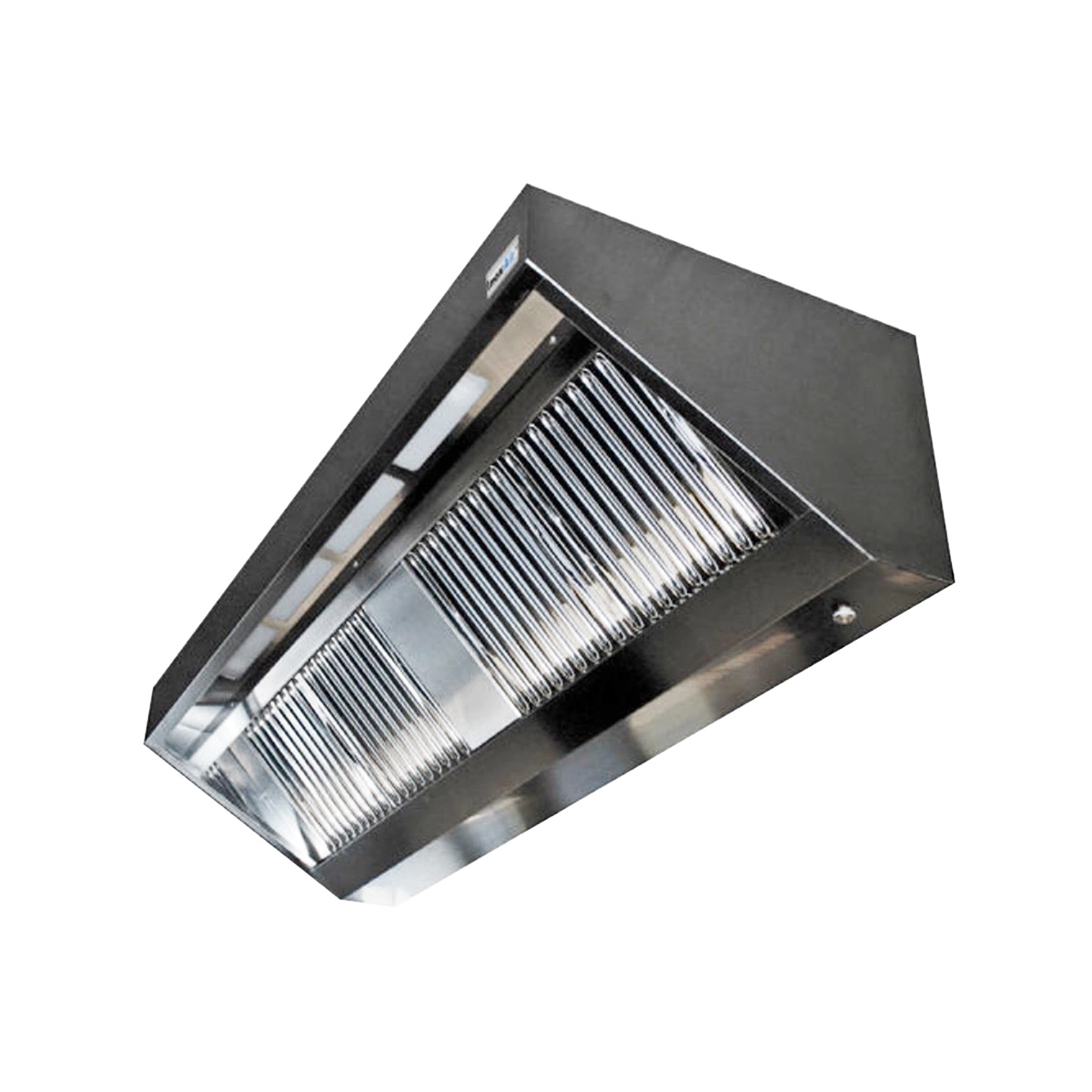 Bild von Wandhaube mit Motor und Regler | Edelstahl | Neonbeleuchtung | Filter: 1 | 800x1100x450 mm