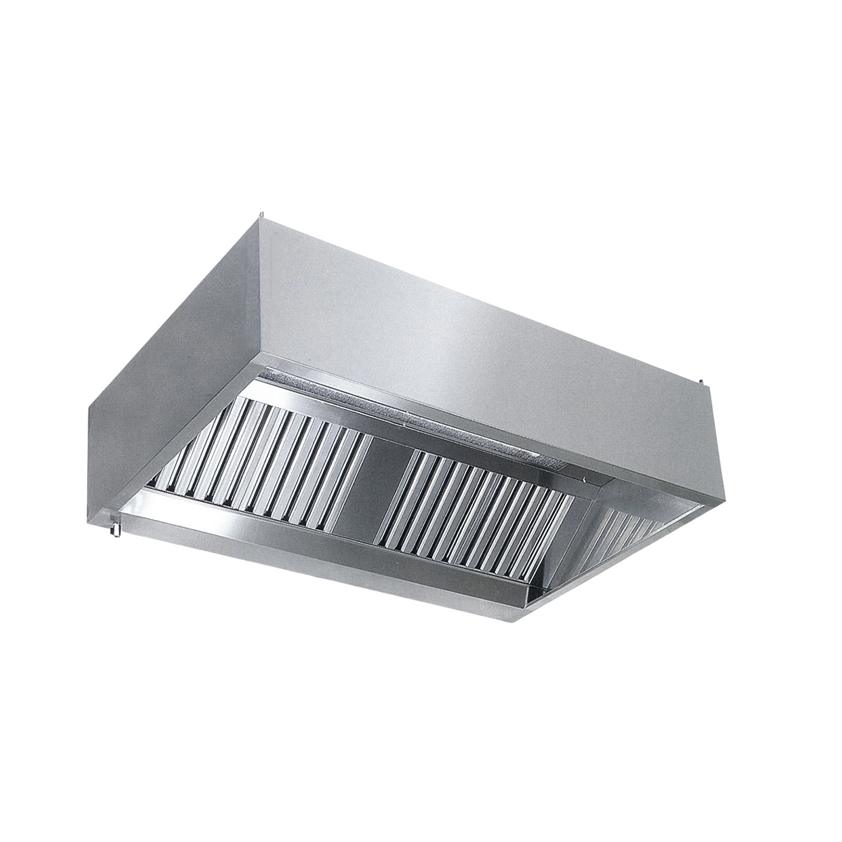 Bild von Kastenhaube ohne Motor | Edelstahl 0,8 mm AISI 430 | Fettablassventil | Filter 2 | 1000x900x450 mm