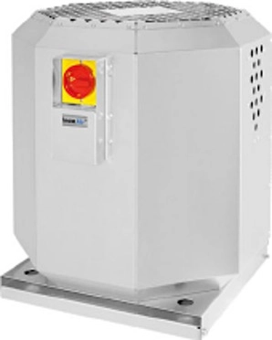 Bild von Dachventilator 230 V | witterungsbeständiges Aluminum | Stufenregler | Motor außerhalb des Luftstroms | 553 x 482 mm | 180 mm Durchmesser