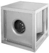 Bild von Ventilatorbox 230 V | doppelschalige Paneele aus verzinktem Stahlblech | variable Gestaltung der Ausblasrichtung | EC-Motor | 500 x 500 x 500 mm | 250 mm Durchmesser