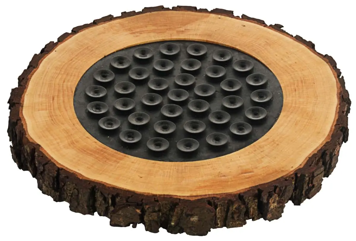 Bild von PURE NATURE Holzscheibe, groß mit Saugnapf-Gummimatte 