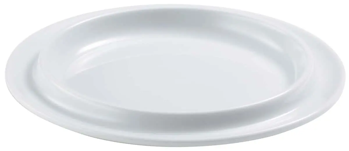 Bild von Porzellanteller weiß (D 200 mm) für RAISER/UNISON 'Clochenplatte'