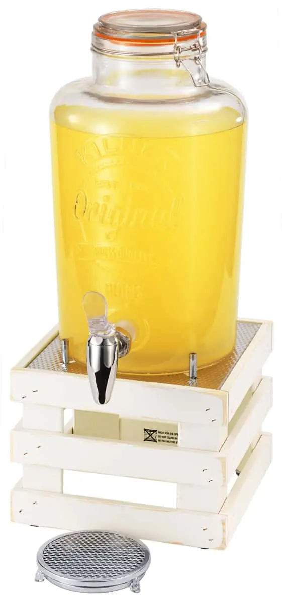 Bild von RAISER VINTAGE 'Barrel' 8 l, Fuß a.Fichte m.weißem Lack 'used look'