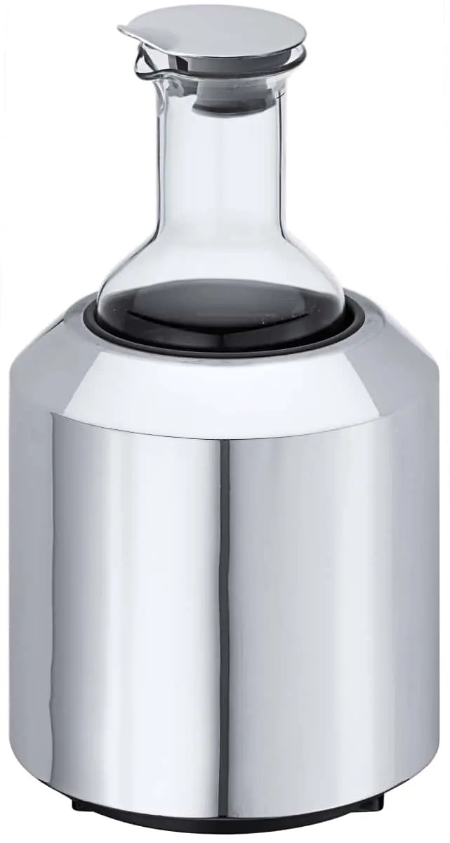 Bild von CARAFINE 'Solo' Glaskaraffe 1,2 Liter m. gekühltem Edelstahlstandfuß