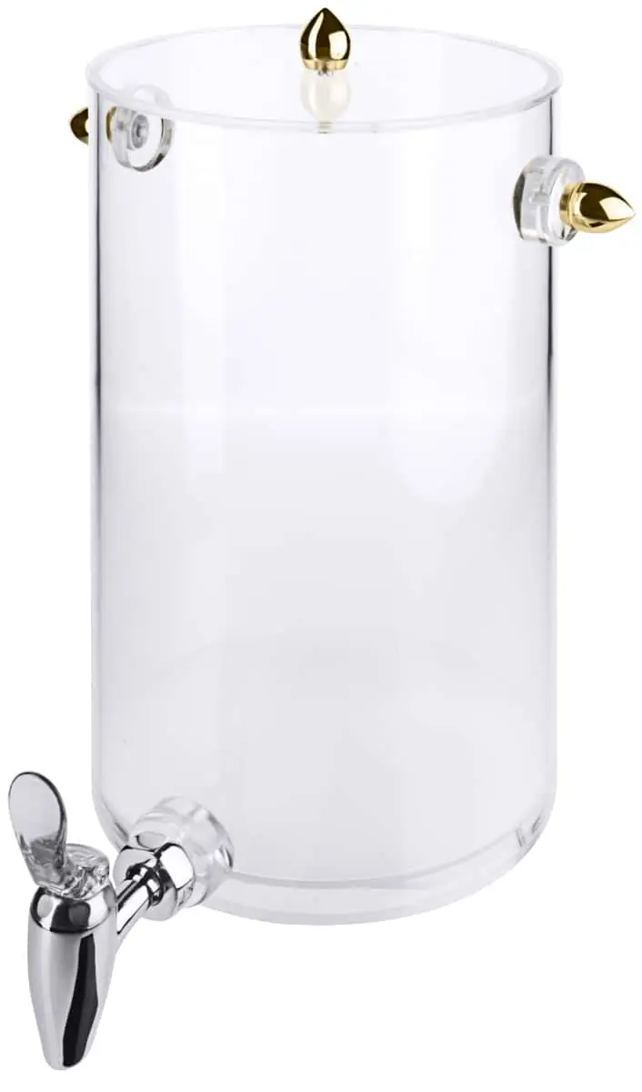 Bild von Behälter und Deckel mit Edelstahlgriff, Edelstahlhahn f. UNISON Saftkanne 9 Liter