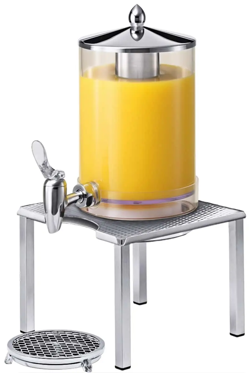 Bild von RAISER INOX 'Saftkanne 2,5 l' EdelstahlHahn, Kühlakku, Edelstahlfuß