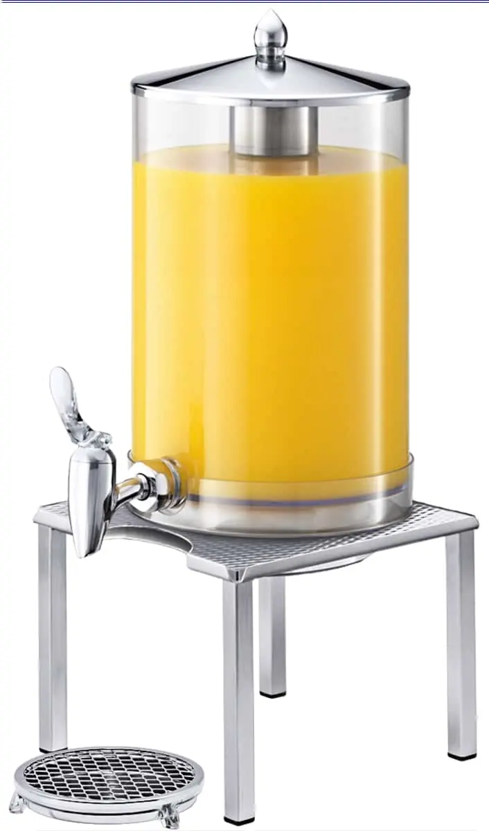 Bild von RAISER INOX 'Saftkanne 5 l' EdelstahlHahn, Kühlakku, Edelstahlfuß