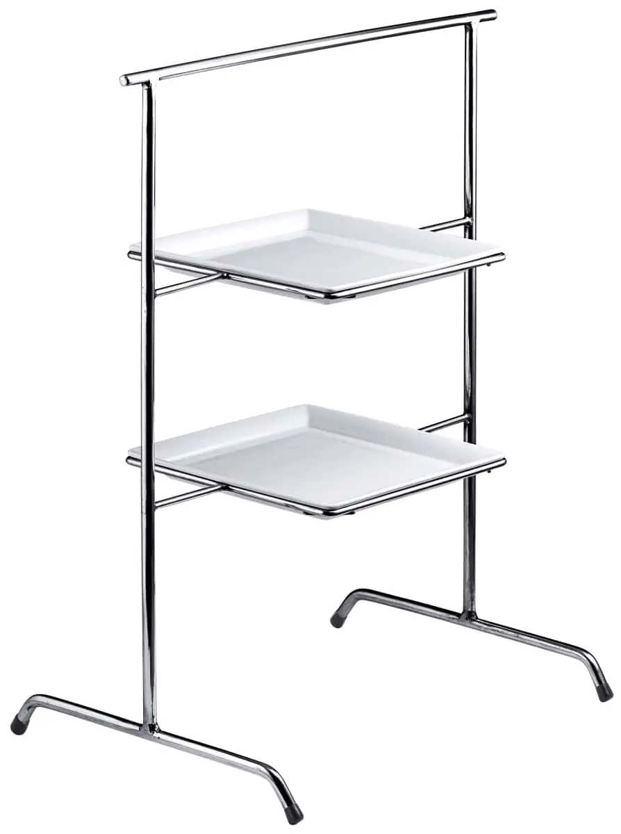 Bild von UNISON 23x23 'Buffet Etagere', m.2 Porzellanpl., 34x52 cm, H: 66cm