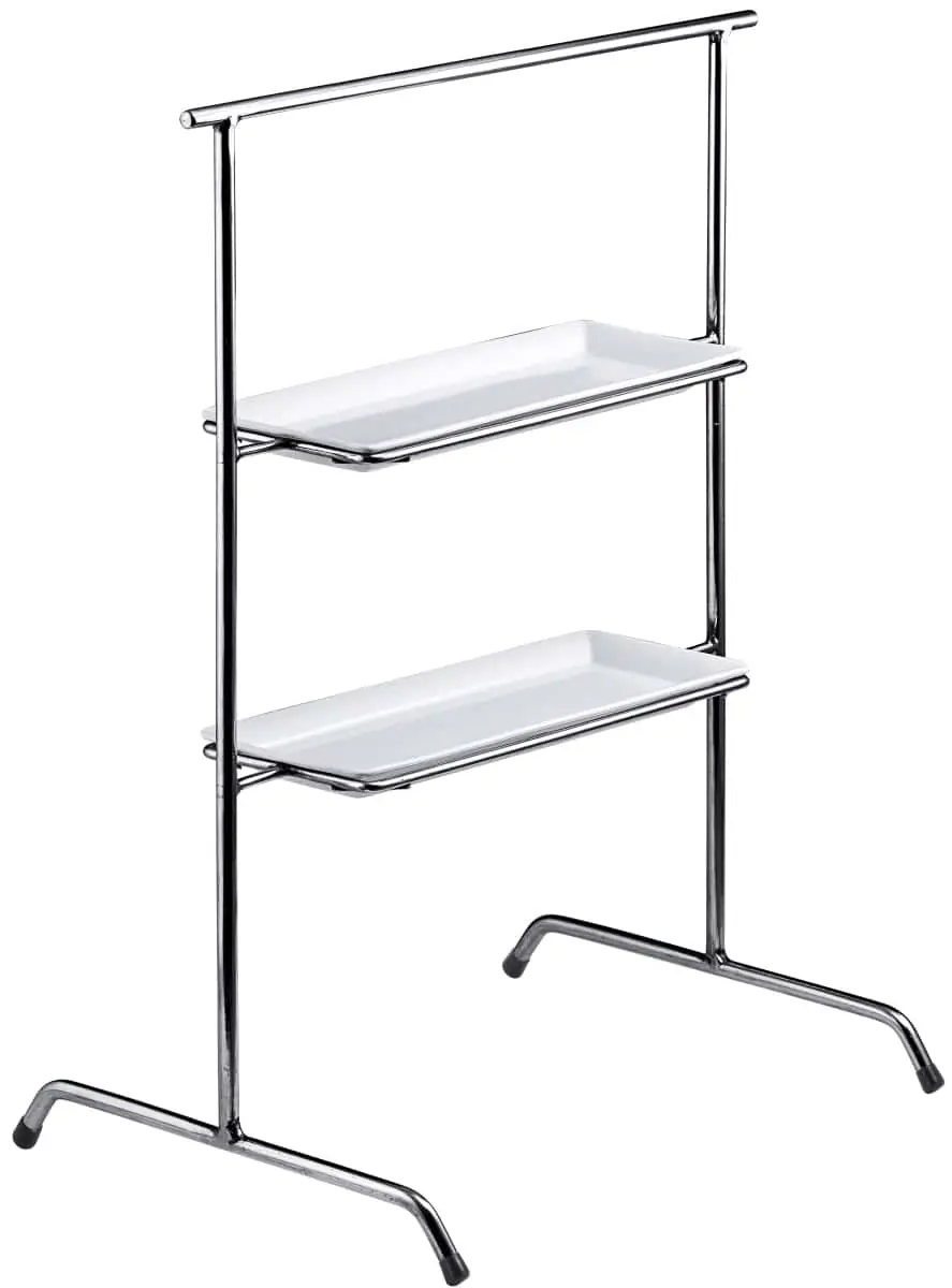 Bild von Etagere, verchromt o.Porzellanpl. f. UNISON 33x11 'Buffet Etagere'