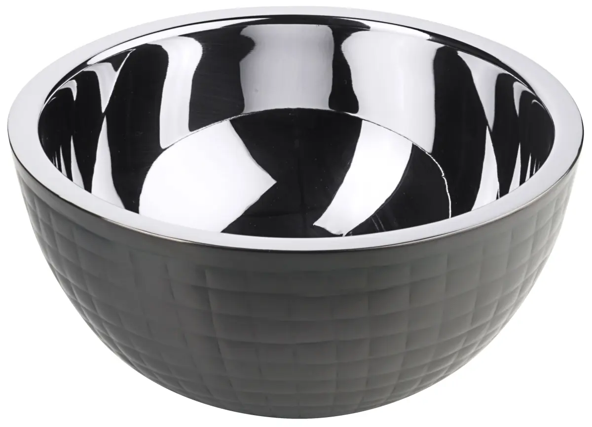 Bild von CARAFINE BLACK 'Buffetschale M'
gehammert, doppelwandig, PVD schwarze Beschichtung