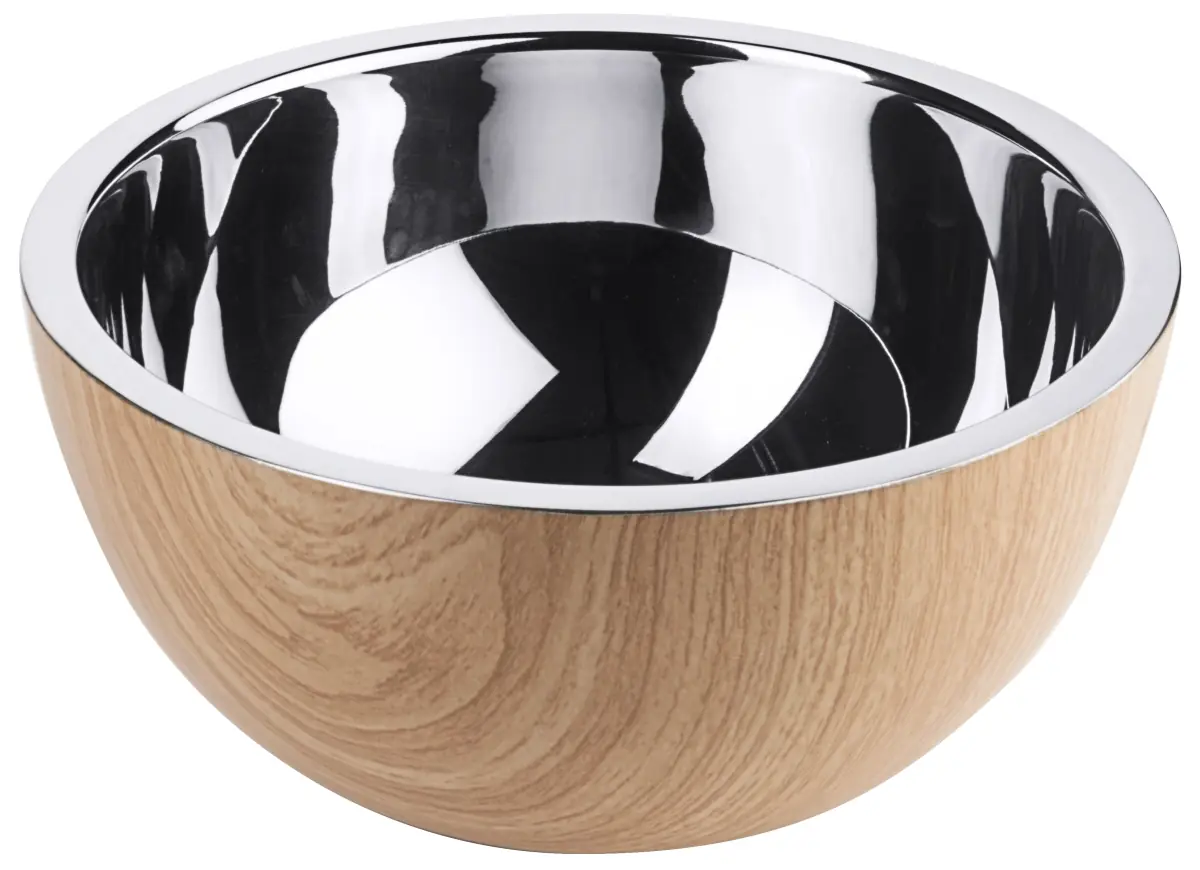 Bild von CARAFINE WOOD 'Buffetschale M'
gehammert, doppelwandig, mit beschichteter Oberfläche in Holzoptik