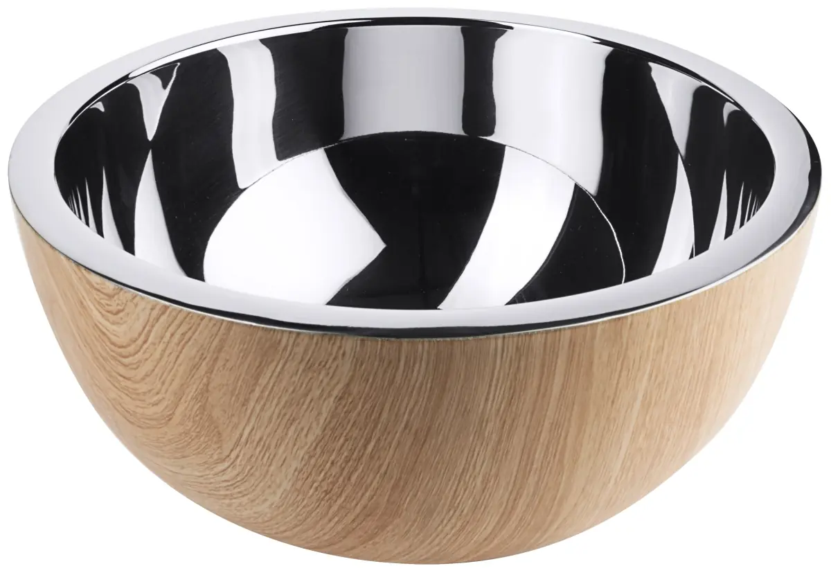 Bild von CARAFINE WOOD 'Buffetschale L'
gehammert, doppelwandig, mit beschichteter Oberfläche in Holzoptik