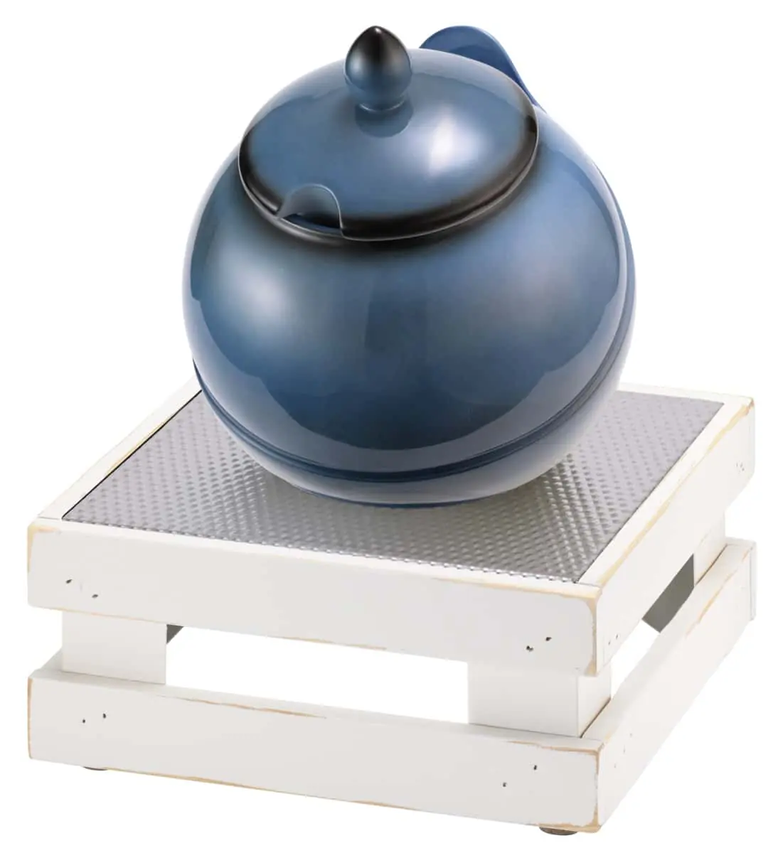 Bild von RAISER VIN 'Buffet Bowl S' Porzellankugel, blau (1,5 l),  weiß 'use look'
