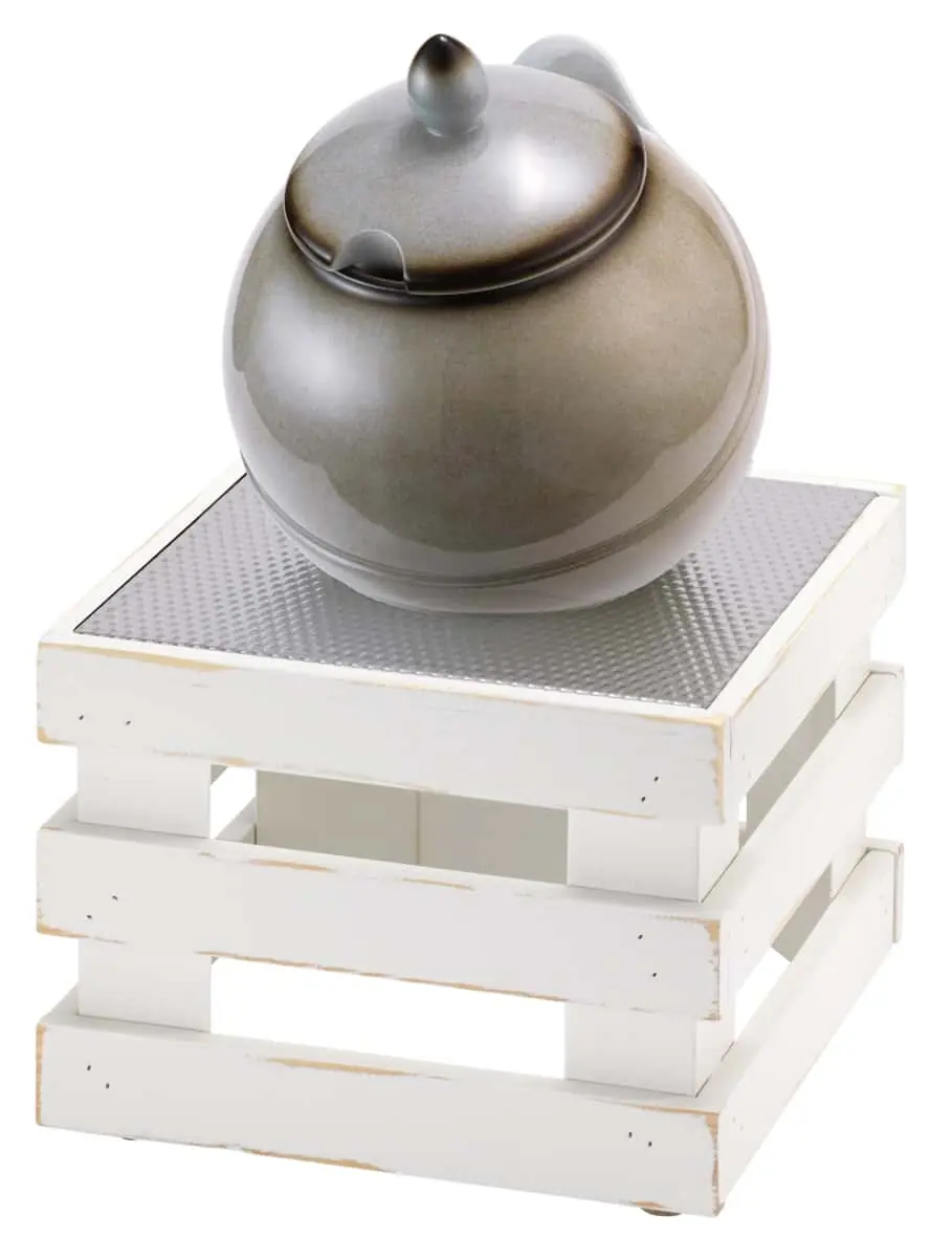 Bild von RAISER VIN 'Buffet Bowl L' Porzellankugel, grau (1,5 l), weiß 'use look'