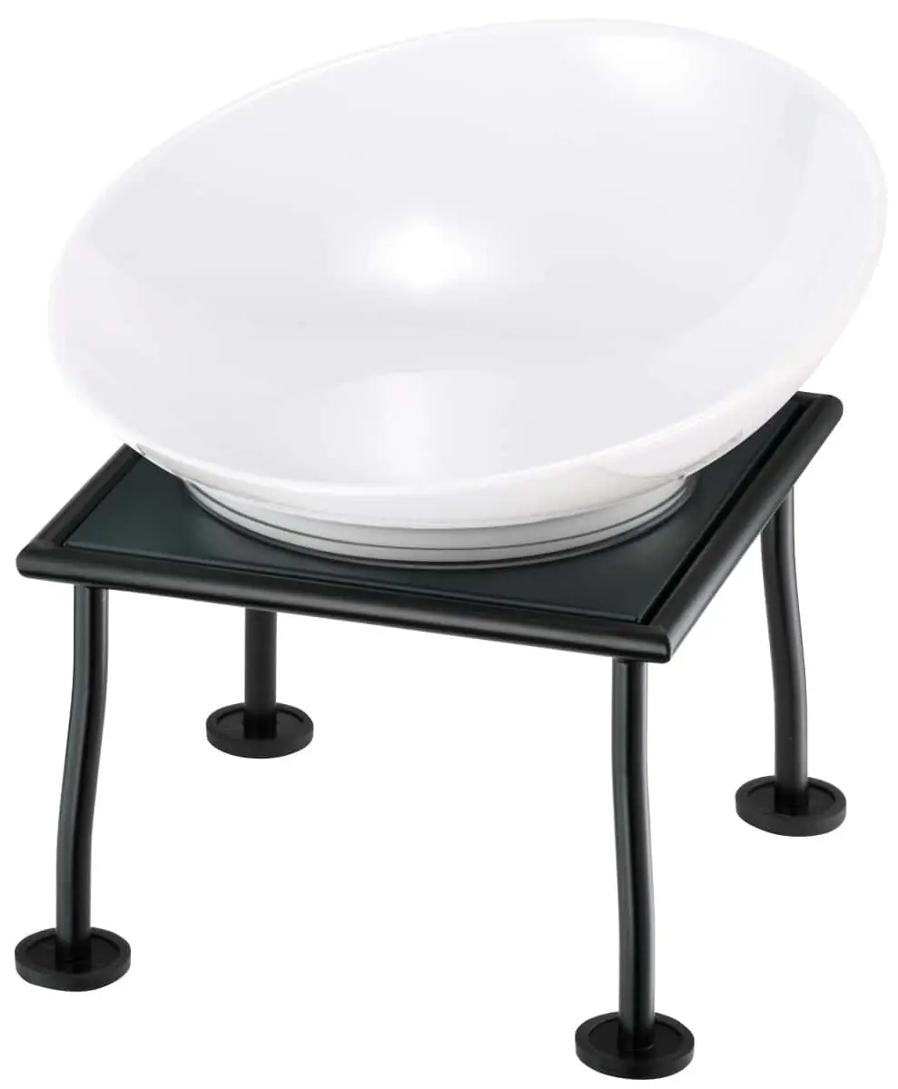 Bild von RAISER RUSTIC 'Buffetschale' Porzellan, weiß, Metallfuß, H: 27,7cm