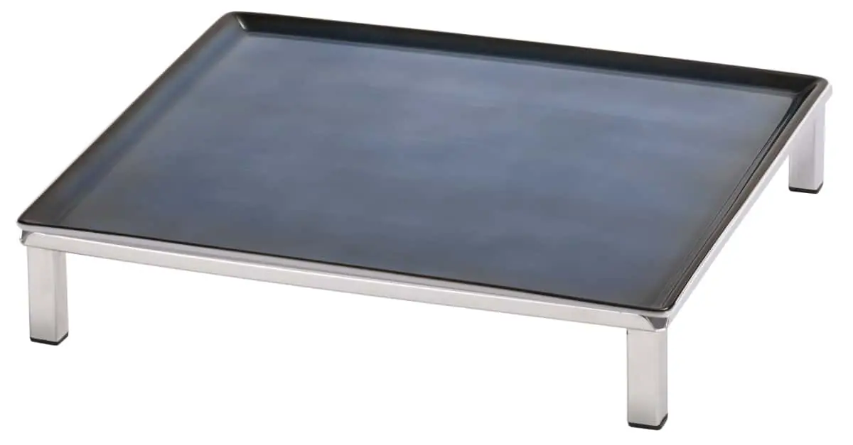 Bild von RAISER INOX 'Frischeplatte' Porzellan, blau 33x33, H: 7,4 cm