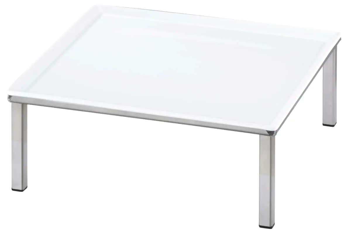 Bild von RAISER INOX 'Frischeplatte' Porzellan, weiß 33x33, H: 12,4 cm