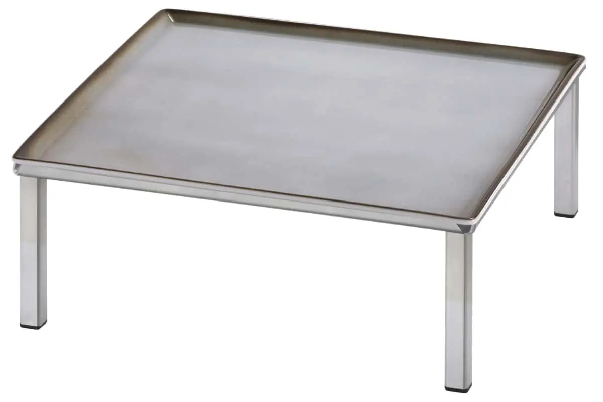 Bild von RAISER INOX 'Frischeplatte' Porzellan, grau 33x33, H: 12,4 cm