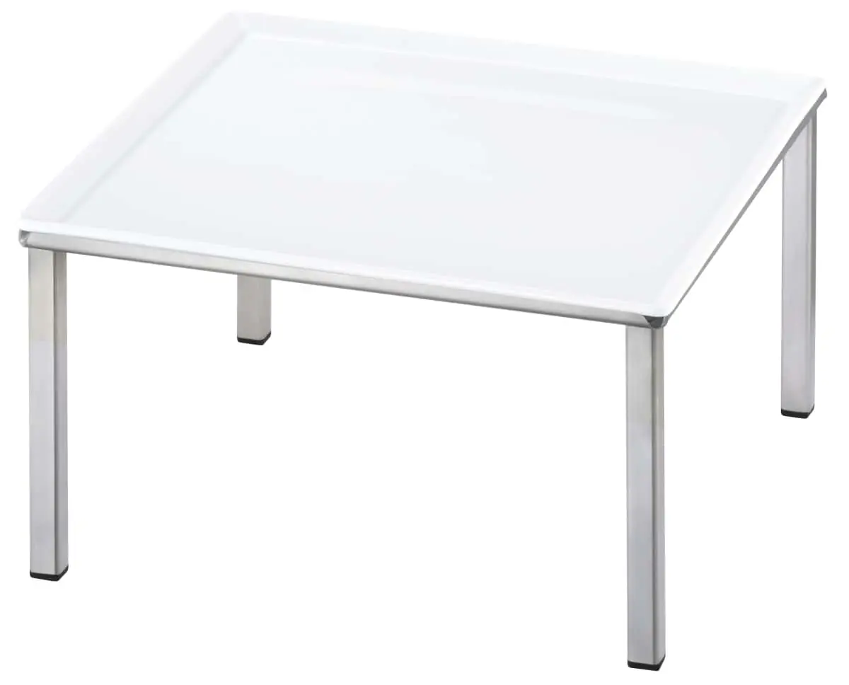 Bild von RAISER INOX 'Frischeplatte' Porzellan, weiß 33x33, H: 17,4 cm