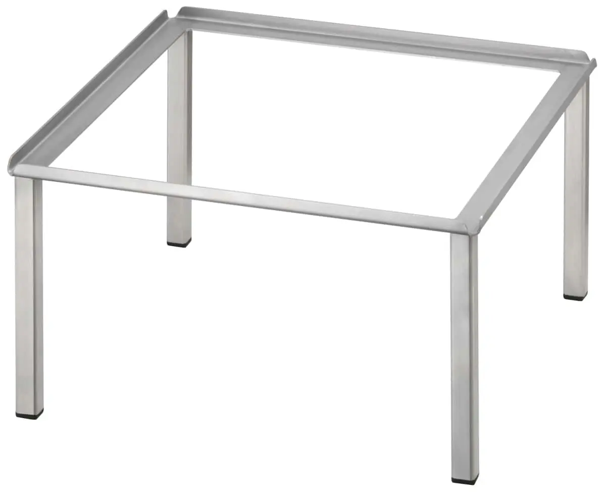 Bild von RAISER INOX L-Standfuß 33x33 aus Edelstahl Höhe: 17 cm