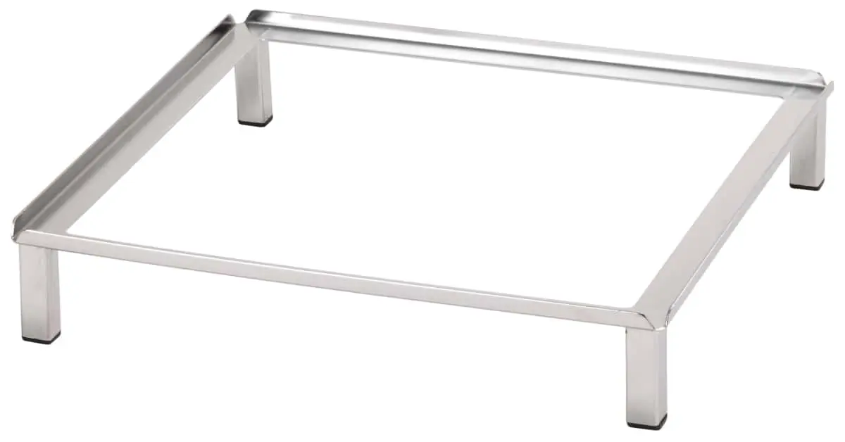 Bild von RAISER INOX S-Standfuß 33x33 aus Edelstahl Höhe: 7 cm