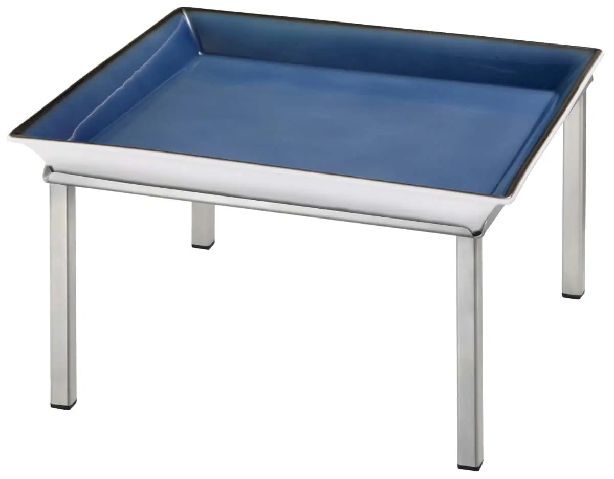 Bild von RAISER INOX 'Frischeschale' Porzellan, blau 33x33; H: 20,5 cm