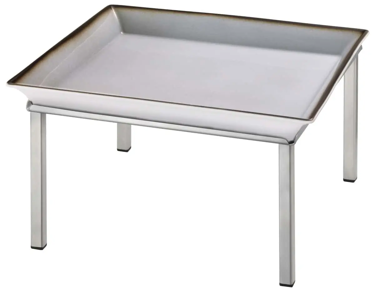Bild von RAISER INOX 'Frischeschale' Porzellan, grau 33x33; H: 20,5 cm