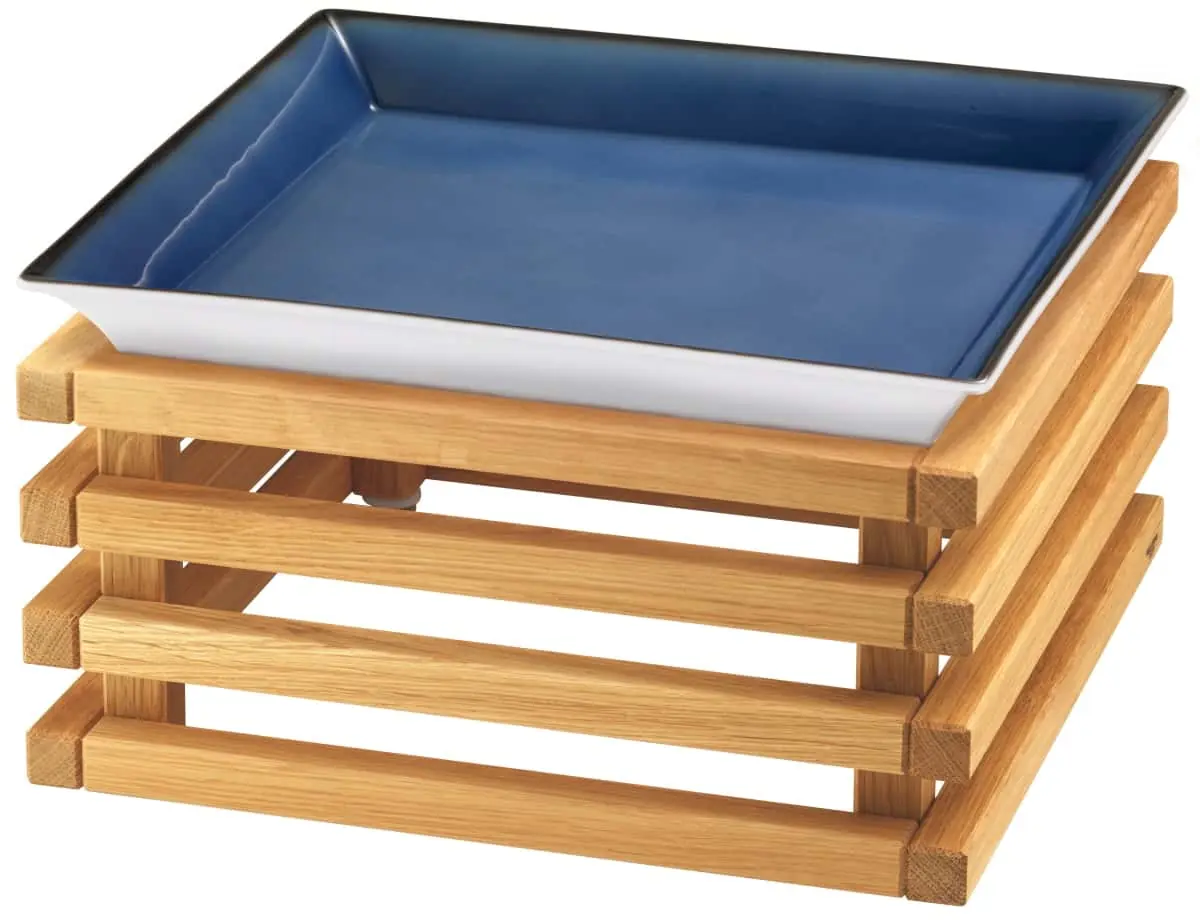 Bild von RAISER OAK 'Frischeschale' Porzellan, blau 33x33, H: 21,5cm