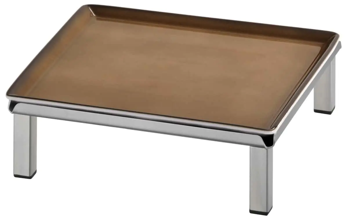 Bild von RAISER INOX 'Frischeplatte' Porzellan, caramel 23x23, H: 5,4 cm