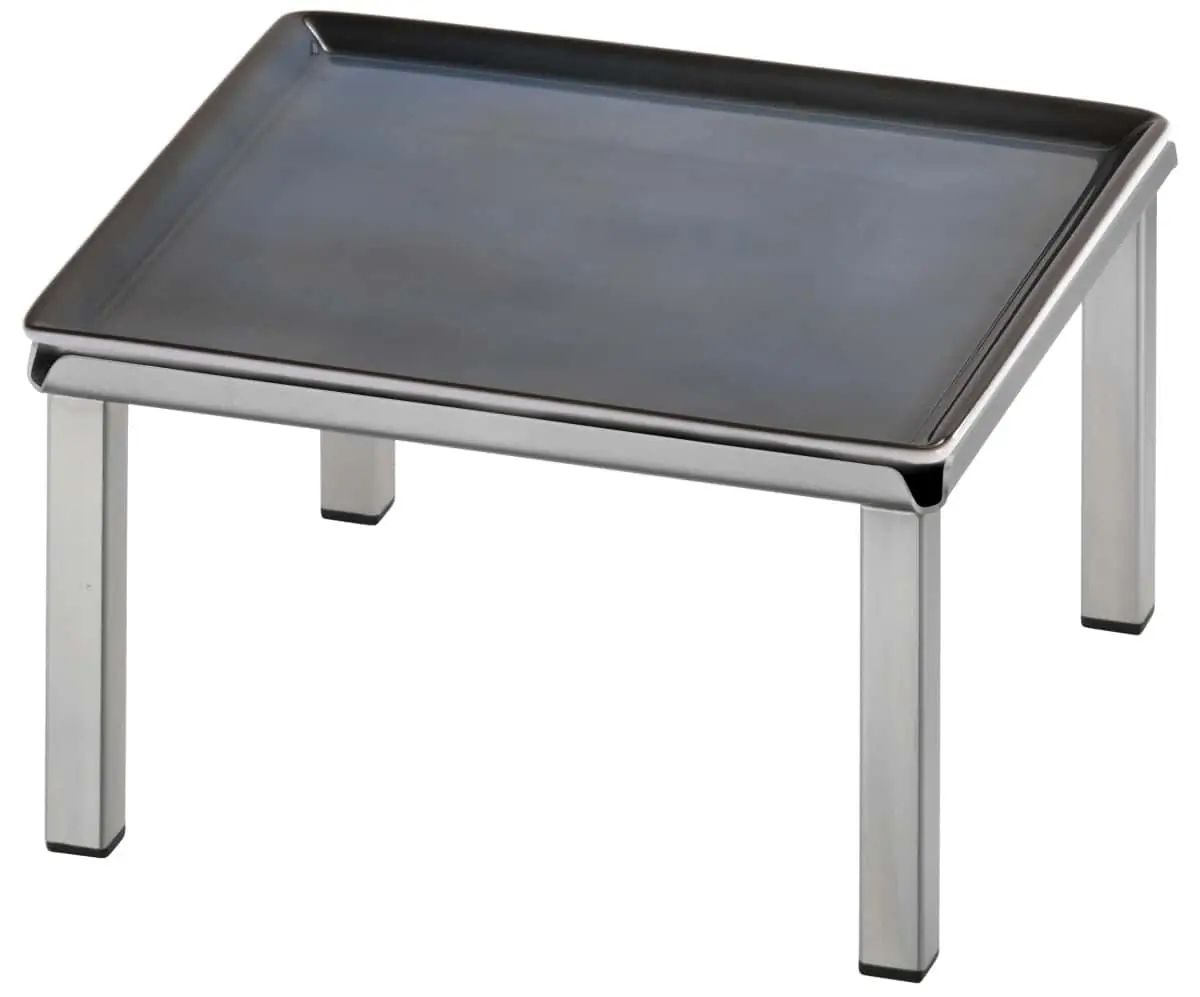 Bild von RAISER INOX 'Frischeplatte' Porzellan, blau 23x23, H: 12,4 cm