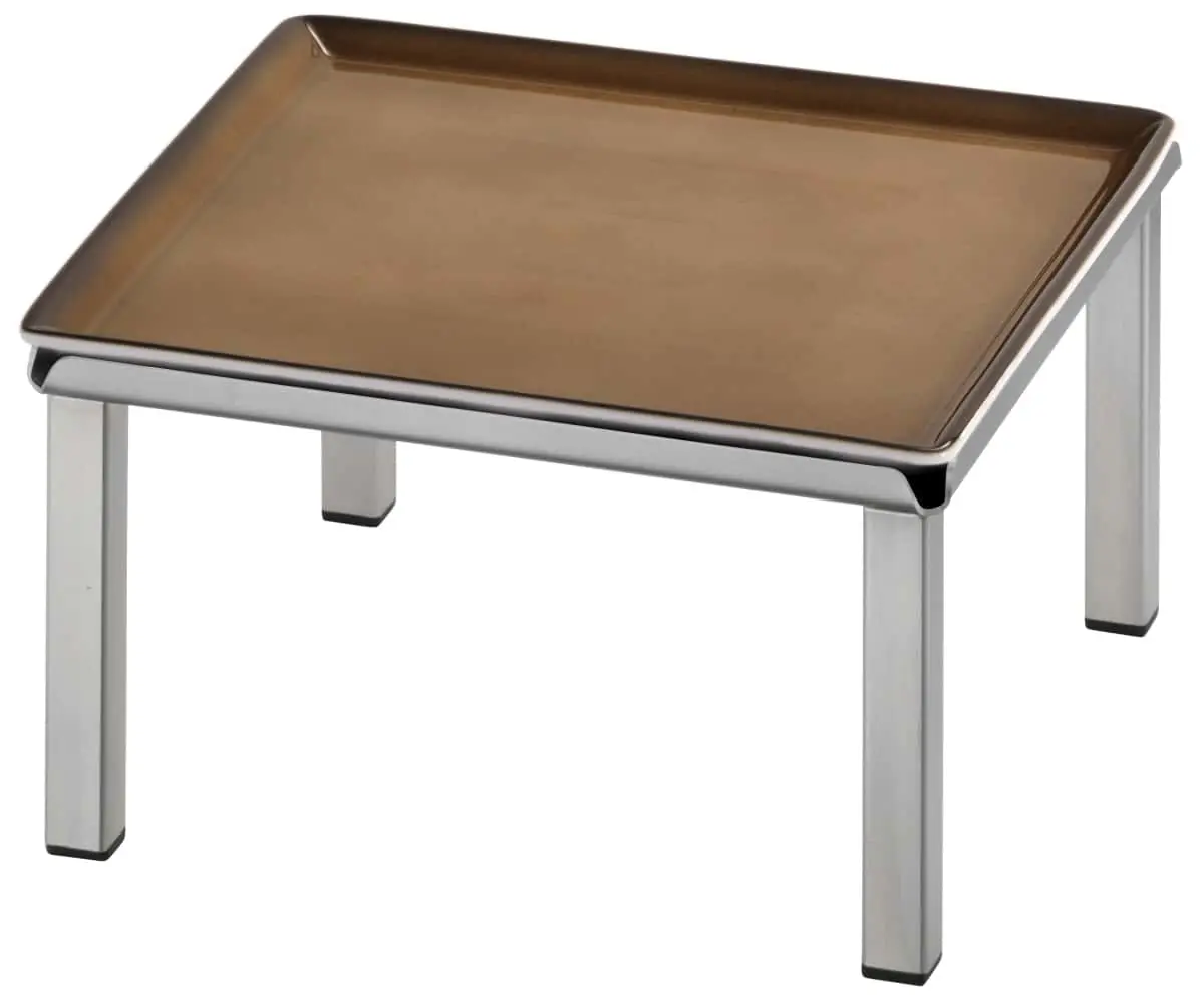 Bild von RAISER INOX 'Frischeplatte' Porzellan, caramel 23x23, H: 12,4 cm