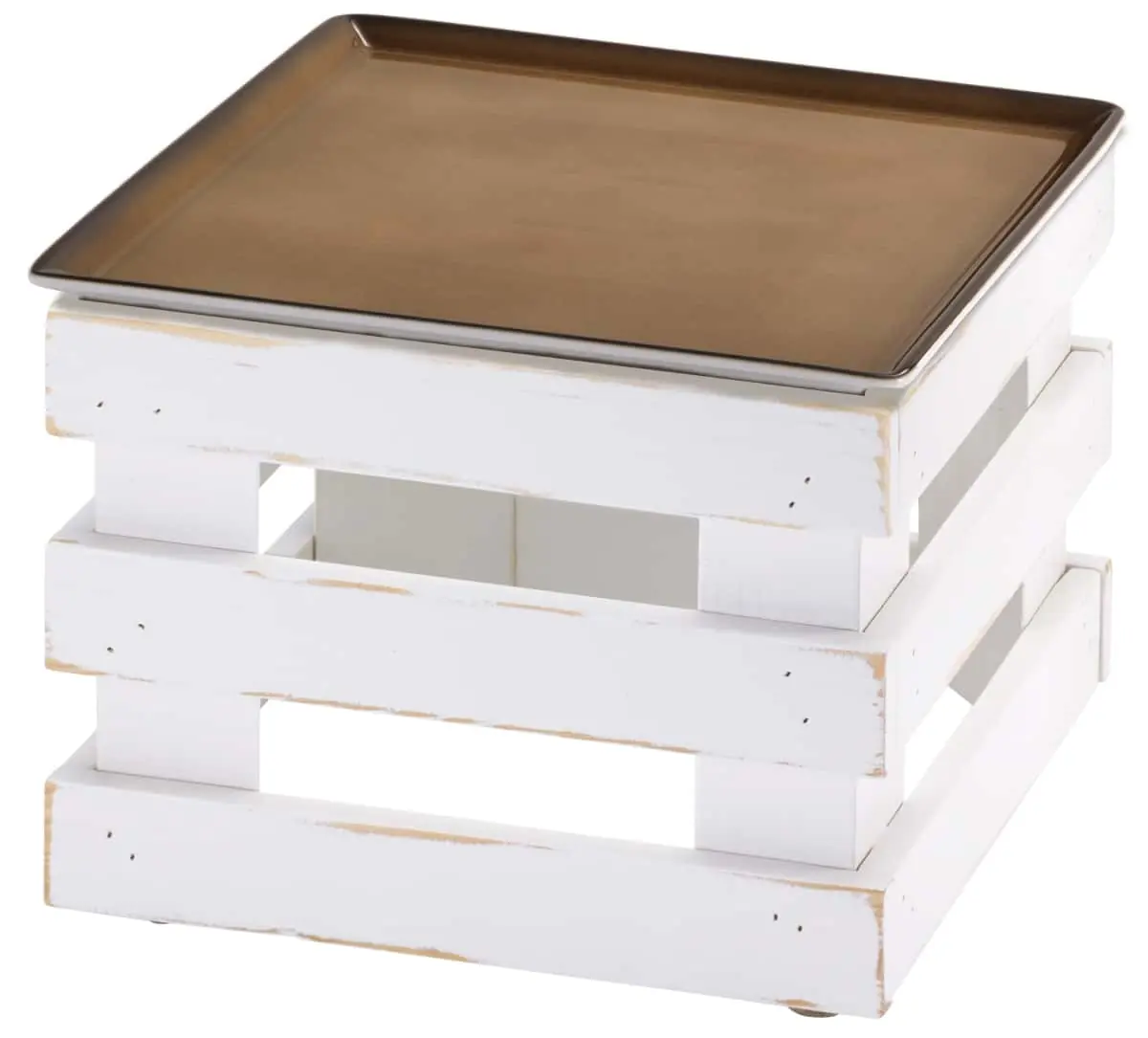 Bild von RAISER VINTAGE'Frischeplatte' Porzellan, caramel 23x23, H:18,4cm