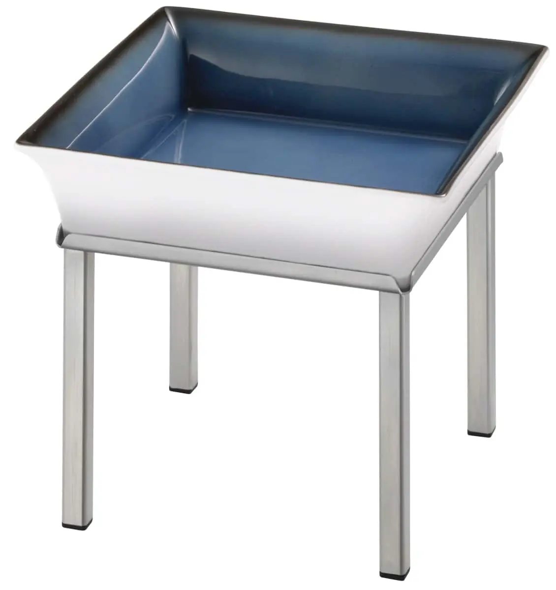 Bild von RAISER INOX 'Frischeschale' Porzellan, blau 23x23, H: 22,5 cm