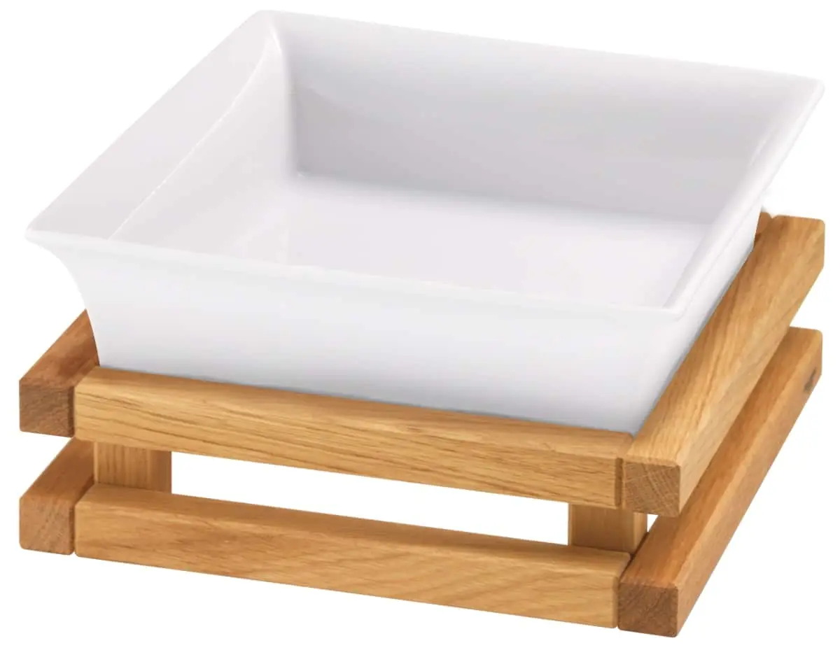 Bild von RAISER OAK 'Frischeschale' Porzellan, weiß 23x23, H: 14,0cm