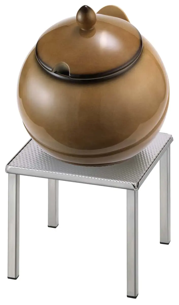 Bild von RAISER INOX 'Buffet Bowl L' Porzellankugel, caram.(3,5 l)