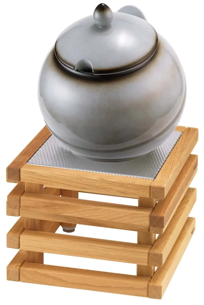 Bild von RAISER OAK 'Buffet Bowl L' Porzellankugel, grau (3,5 l)