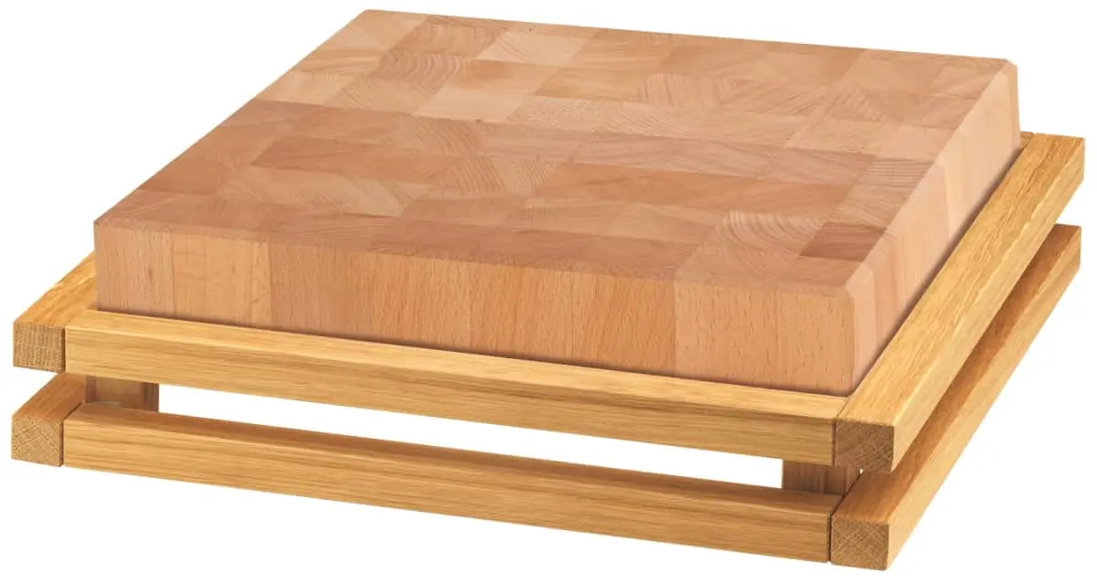 Bild von RAISER OAK 'Butcher Block' Holzblock aus Buche, H: 13,5cm