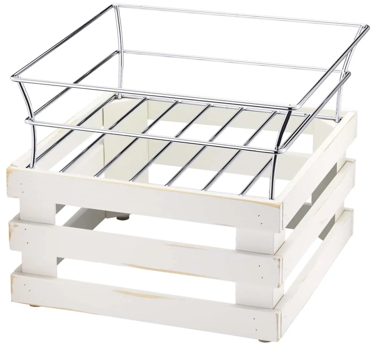 Bild von RAISER VINTAGE 'Obstkorb' verchromter Metallkorb, H:30,8cm