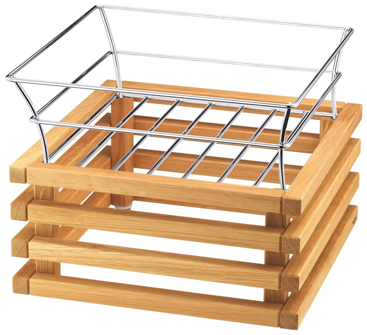 Bild von RAISER OAK 'Obstkorb' verchromter Metallkorb, H: 30,7cm