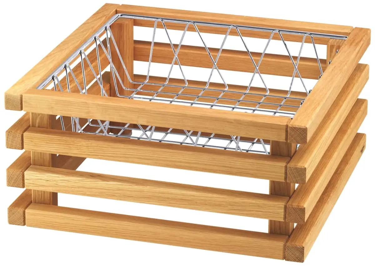 Bild von RAISER OAK 'Zutaten-Korb' verchromter Metallkorb, H: 30,7cm
