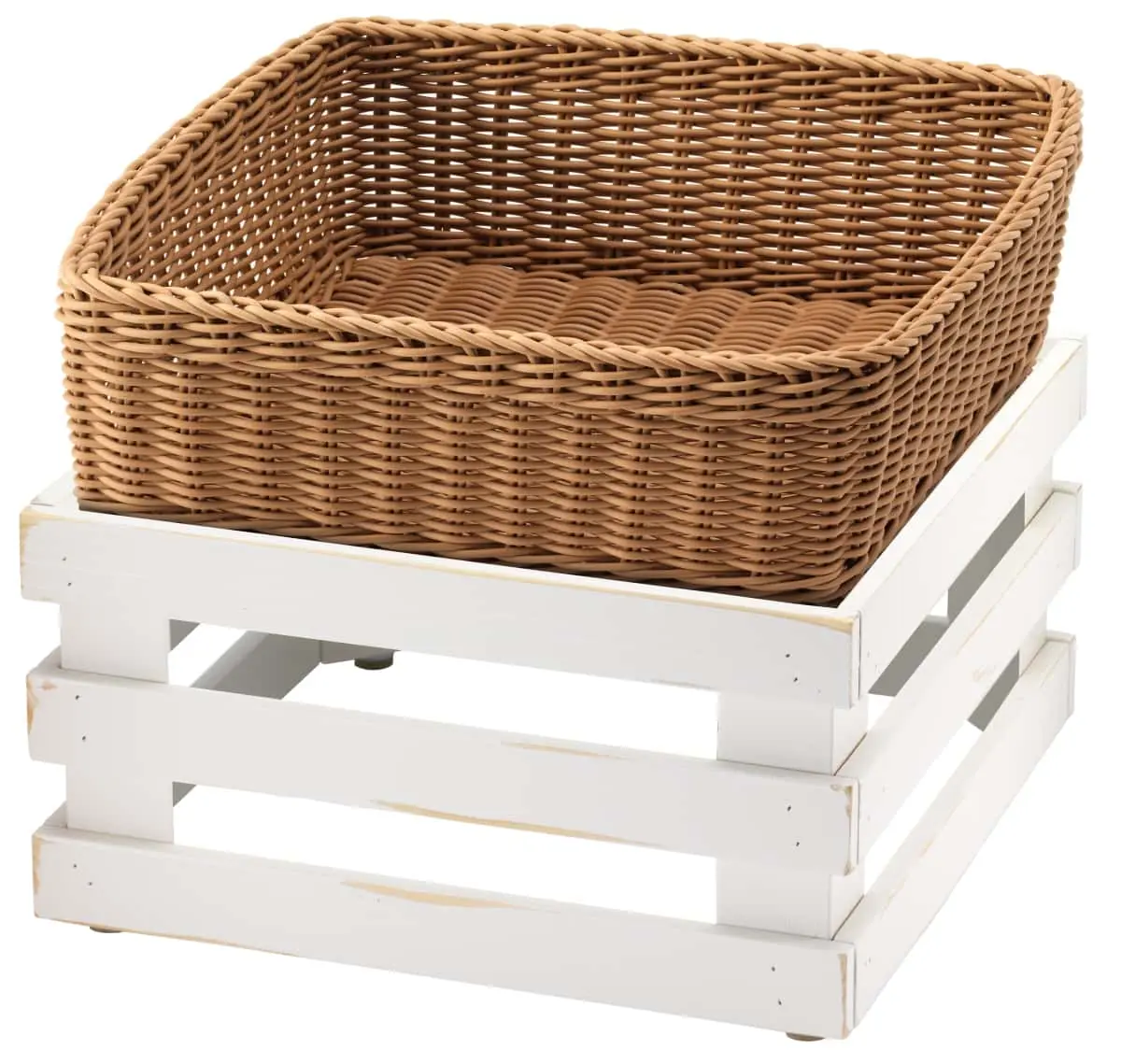 Bild von RAISER VINTAE 33x33'Brotkorb' Korb aus PP, beige (H:39,8cm)