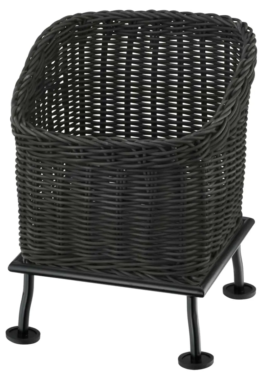 Bild von RAISER RUSTIC 23x23 'Brotkorb' Korb aus PP, grau (H:31,4cm)