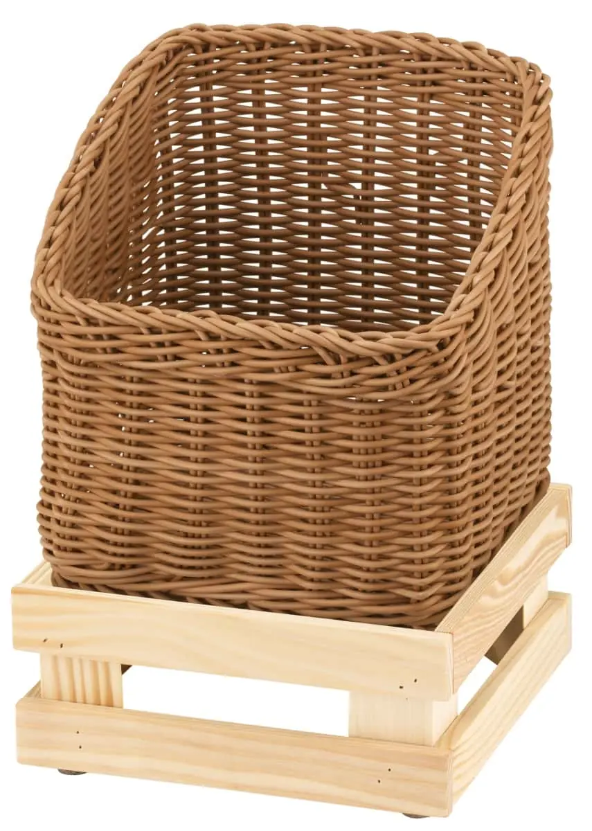 Bild von RAISER NATURE 23x23 'Brotkorb' Korb aus PP, beige (H:33,2cm)