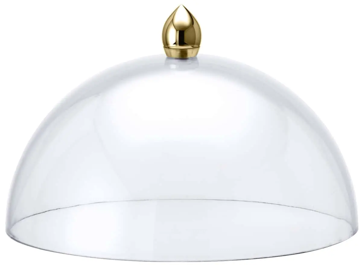 Bild von Haube mit Edelstahlgriff,vergoldet f. RAISER/UNISON 'Clochenplatte'