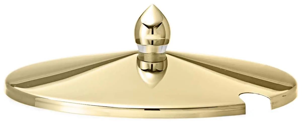 Bild von Edelstahldeckel mit Griff, vergoldet, UNISON 'Butter-'/'Frischeschale'