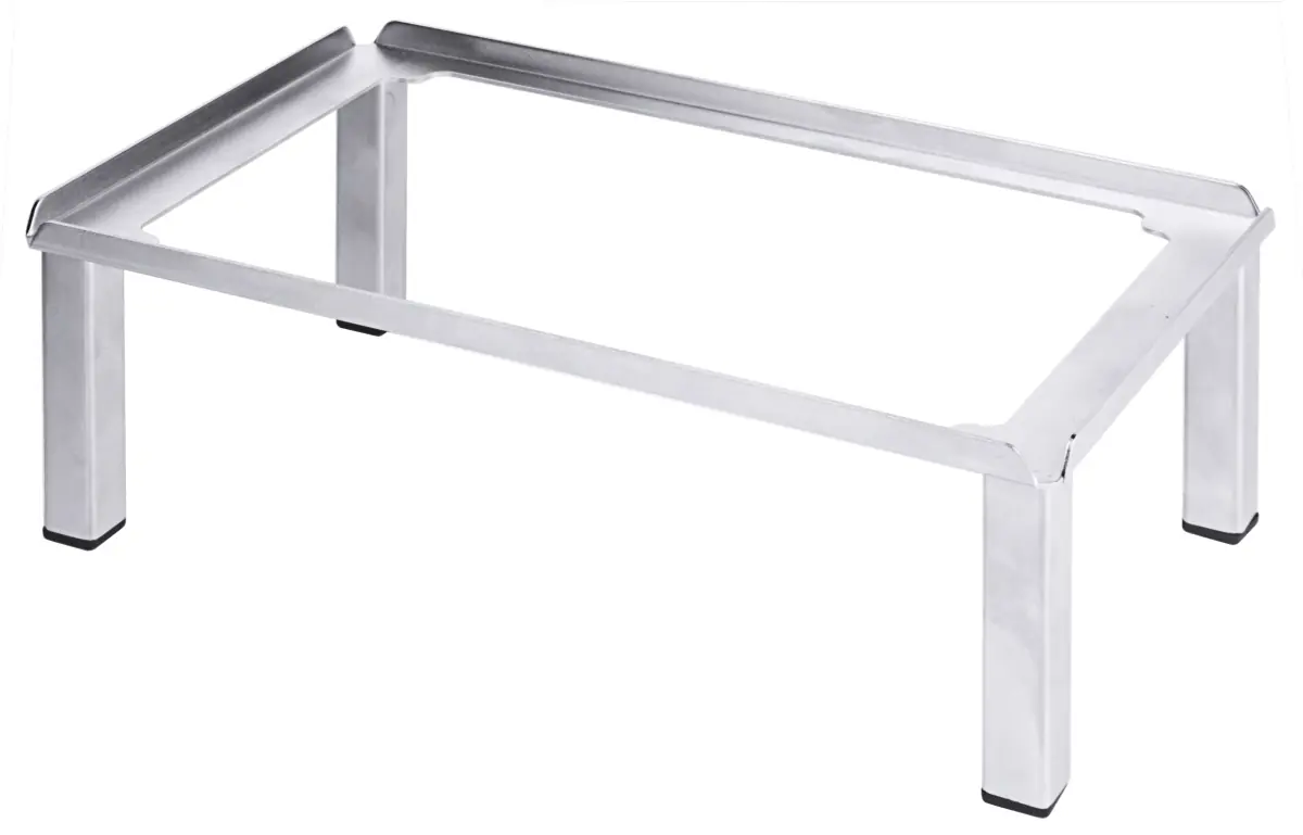 Bild von Raisersystem (15x25) Edelstahl Standfuß 2er Confi-Tray, Höhe 86 mm