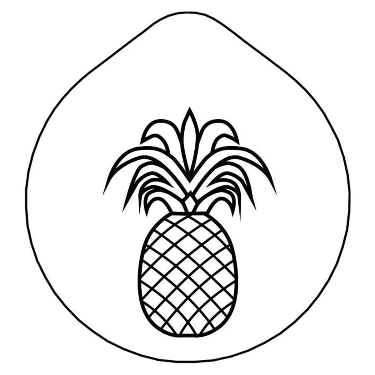 Bild von CARAFINE/CONNECT 'Laserbeschriftung' Ananas auf Edelstahldeckel