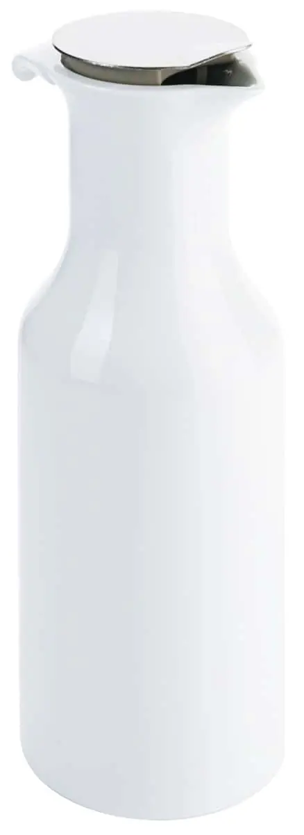 Bild von Nachschubbehälter Porzellan- karaffe 1,2 Liter mit Edelstahldeckel